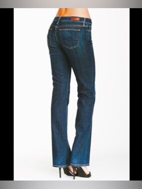 Ag Adriano Goldschmied Women's Dark Blue Curvy Bootcut Jeans